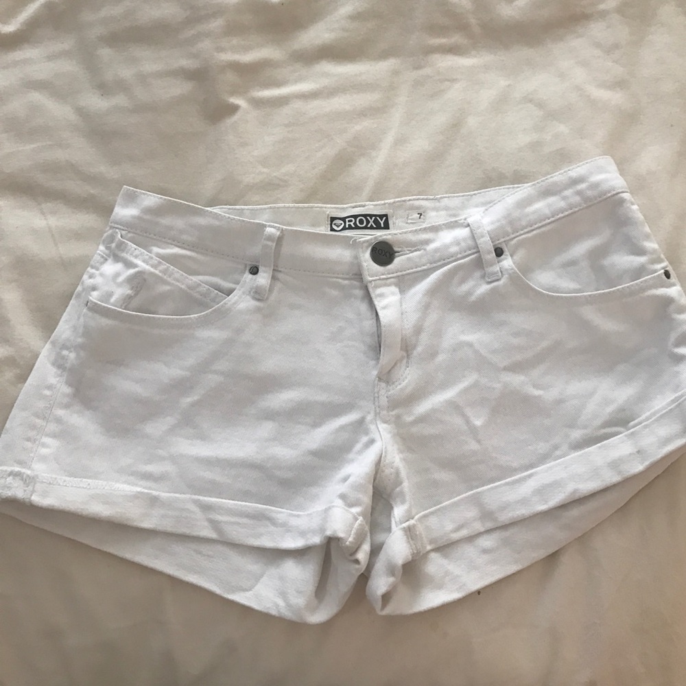 Roxy white Jean shorts