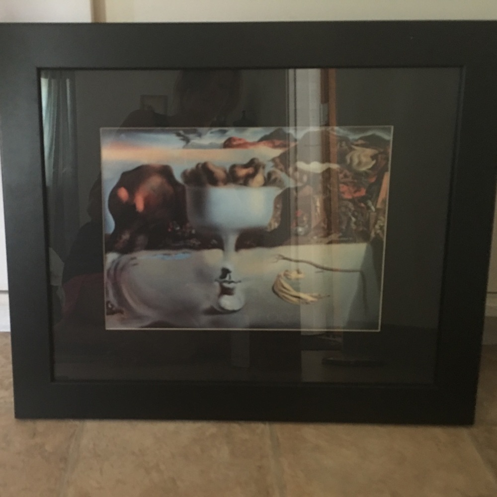 Salvador Dali picture in frame