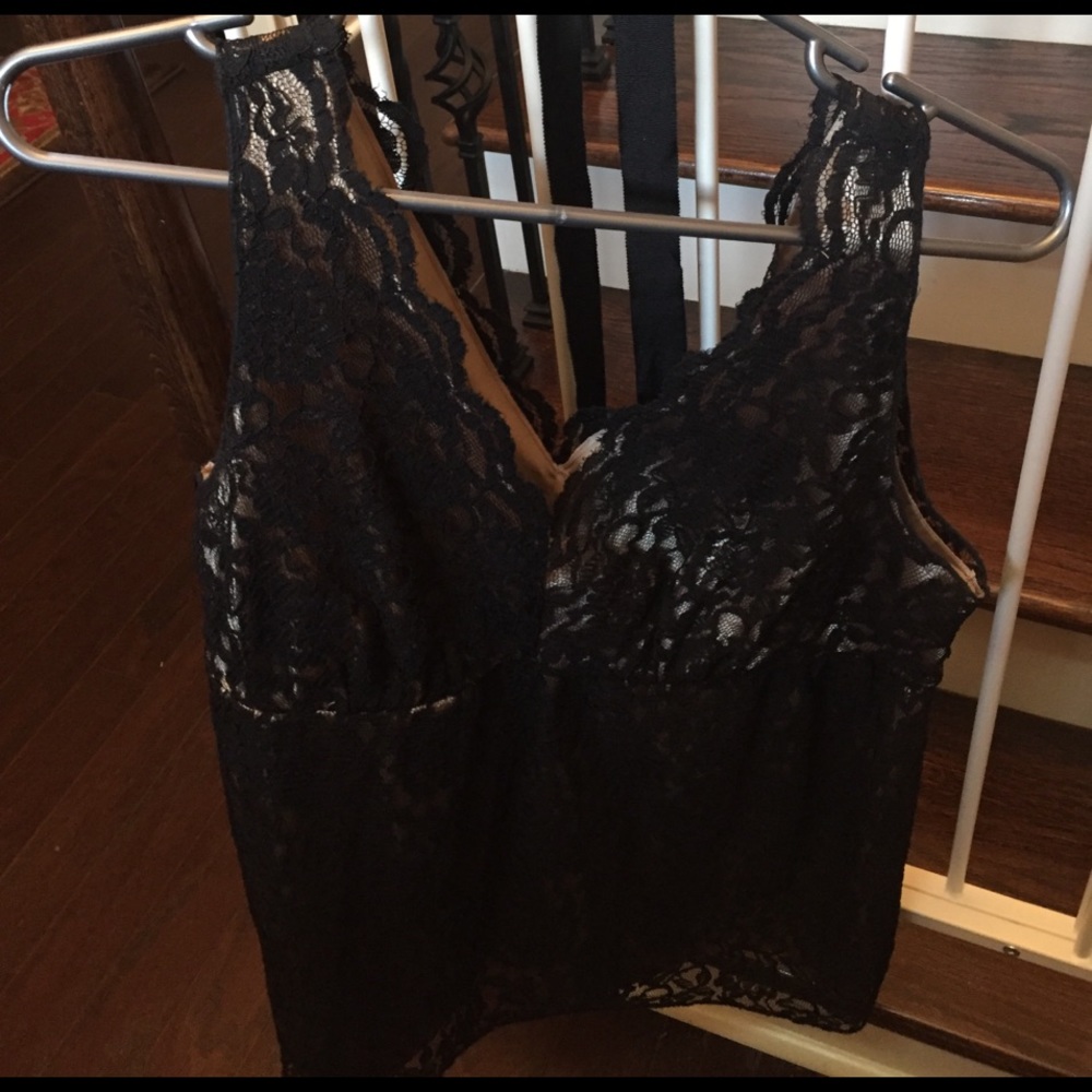 Black lace top