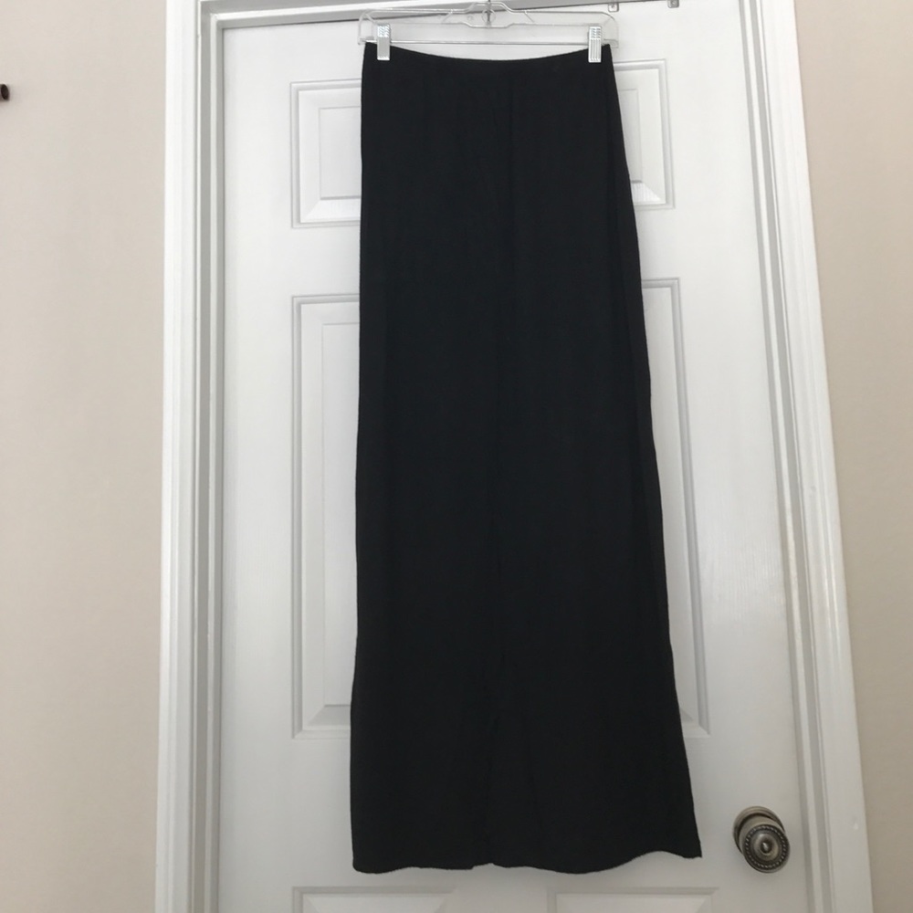 Black maxi skirt