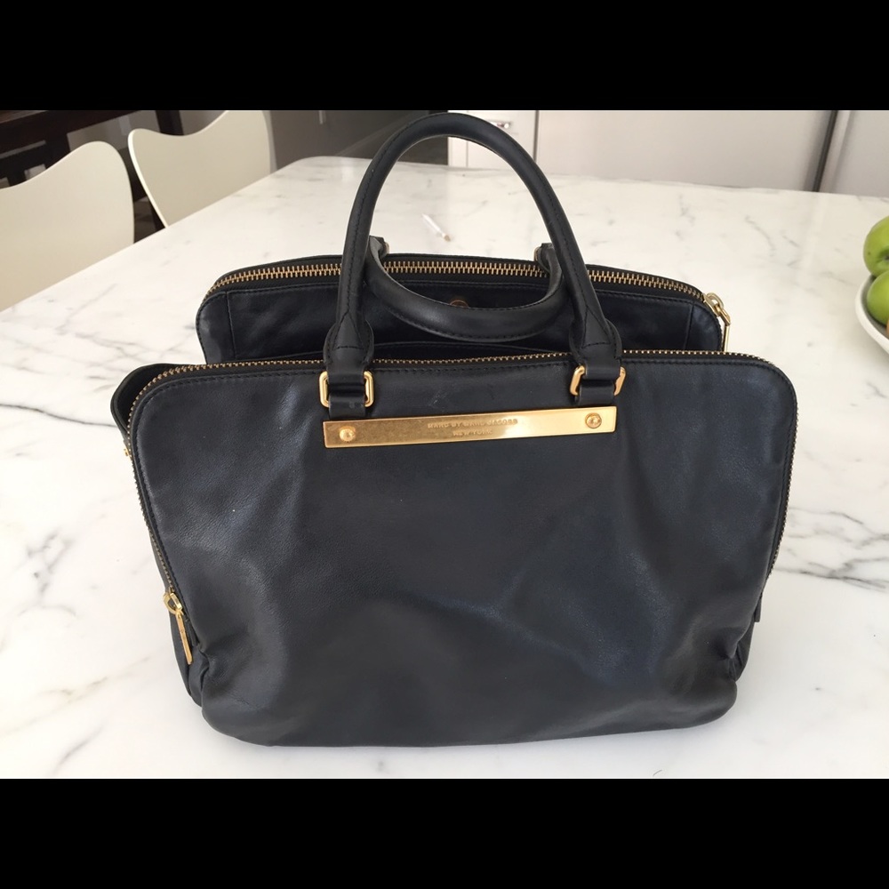 Marc by Marc Jacobs black leather bag