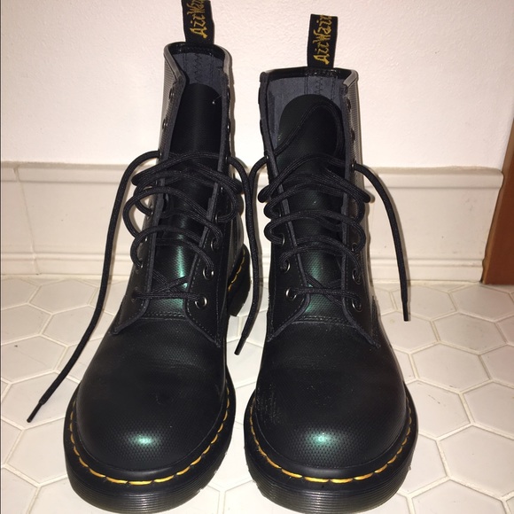 dark green doc martens