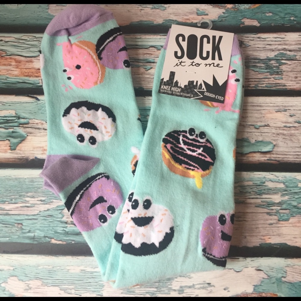Sock It To Me Ladies Knee High Dough Eyed Socks