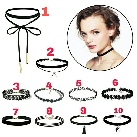 Restocking... 5☆ Variety Choker Bundle! 10 Pieces - Picture 2 of 2