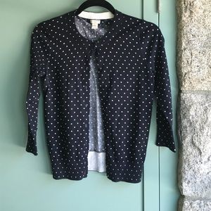 NWOT J Crew Navy cardigan. Sz XS.