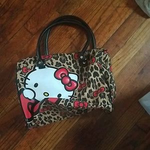 Hello kitty leopard bag