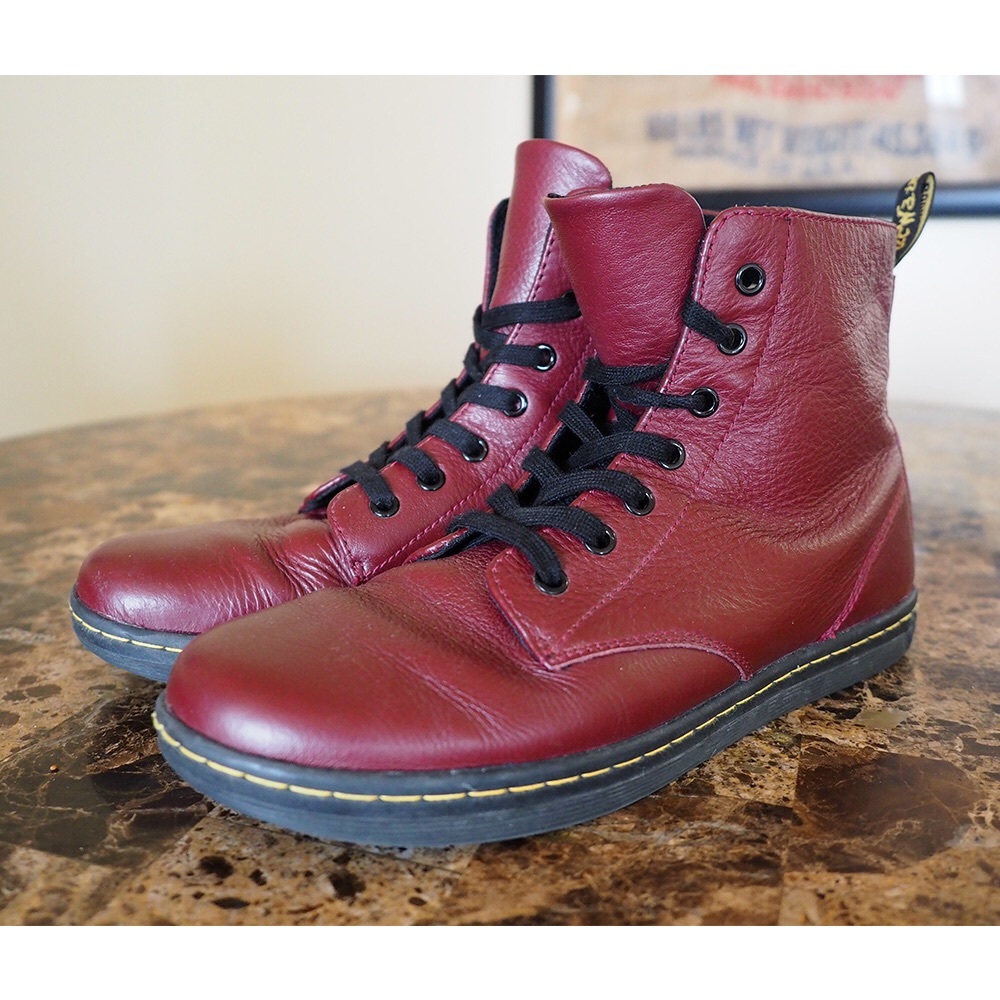 Dr Martens Leyton Boots - Red - Size 10