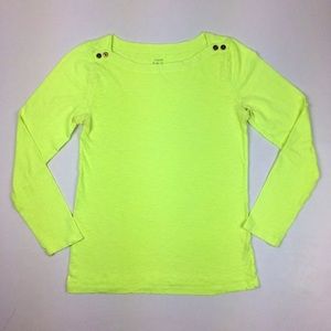 🌼J. Crew🌼 Painters Tee Long Sleeve Button Accent