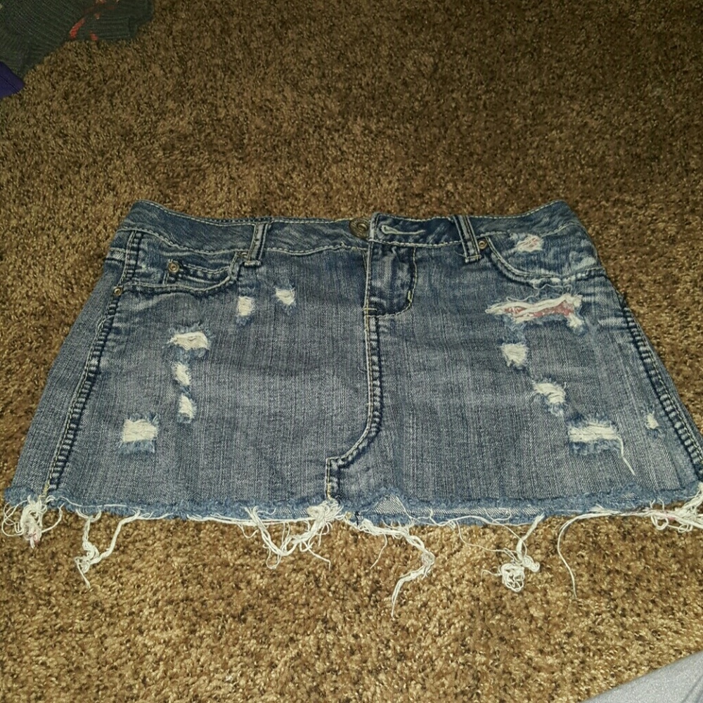 Blue jean skirt