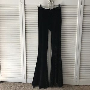 Brandy Melville Velvet Bell-bottoms