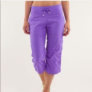 LULULEMON studio crop pants power purple