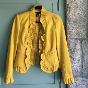 EUC yellow jacket blazer by INC. sz XS.