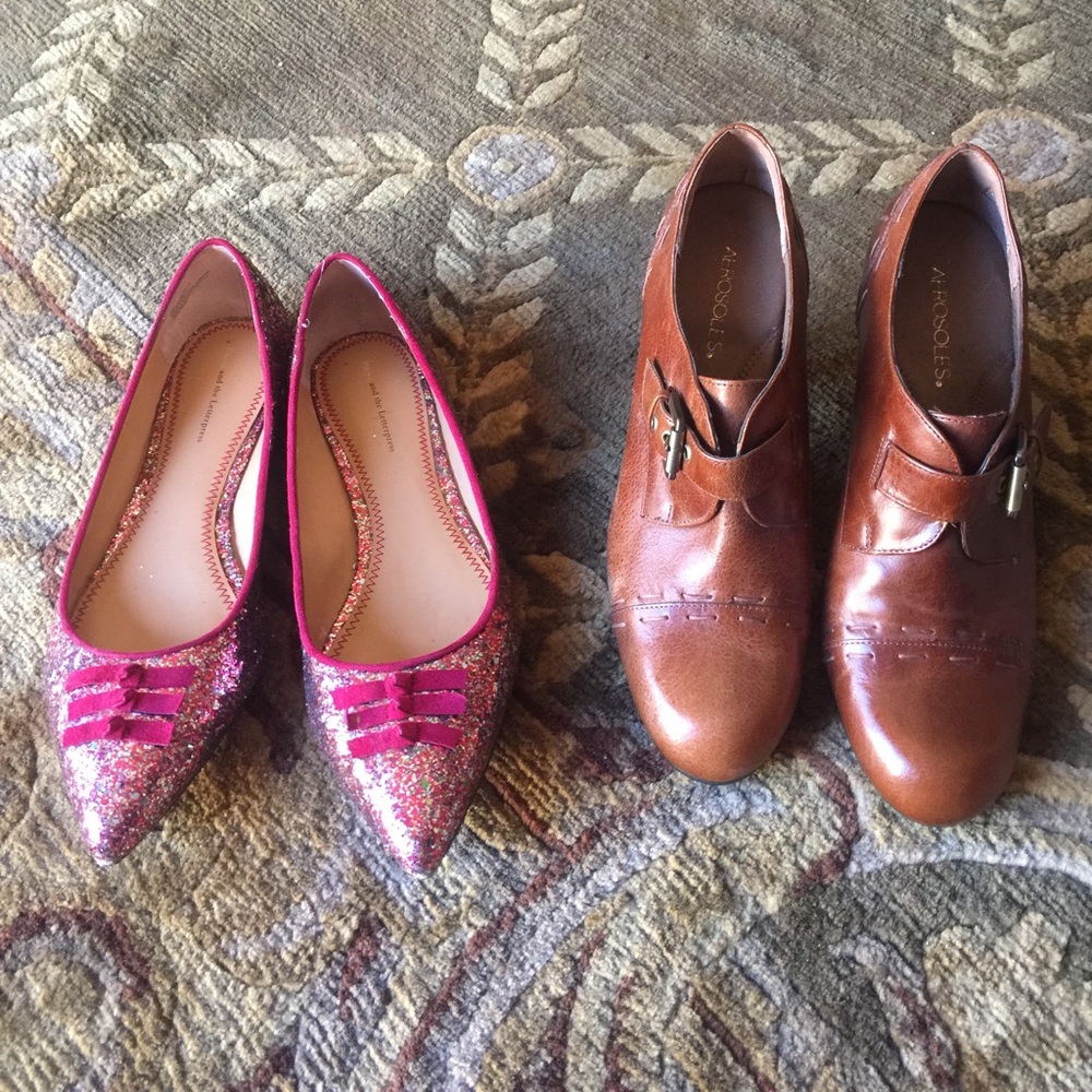 Size 10 aerosols leather shoes