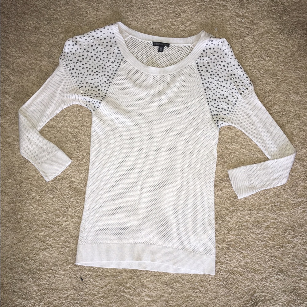Nude express tight half sleeve shirt