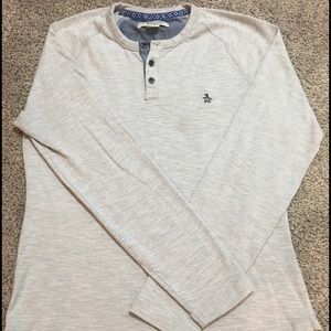 Men's Penguin Grey Henley