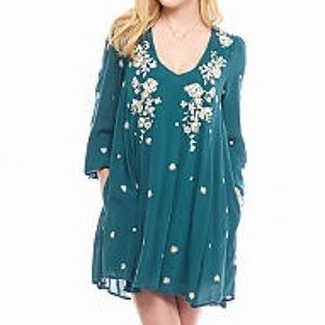 Free People Sweet Tennessee Embroidered Mini Dress
