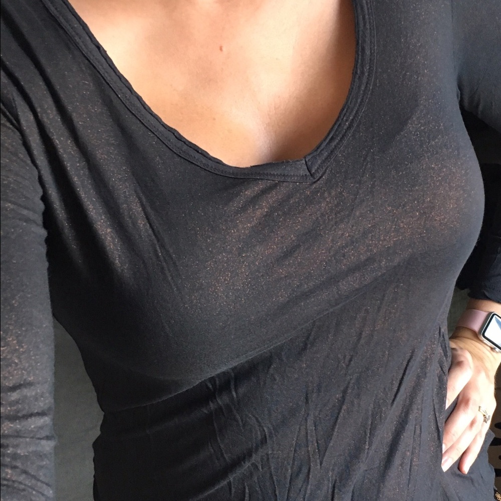 Shirt long sleeve copper accent color sz Med