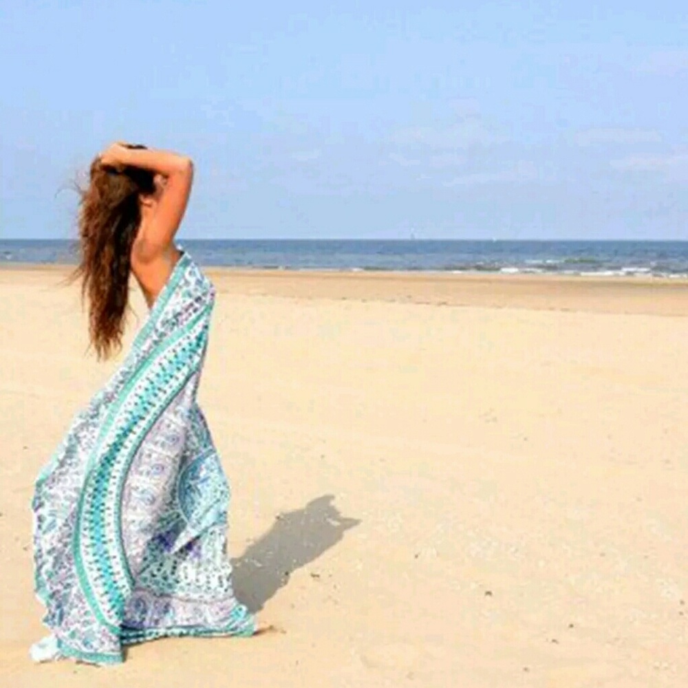 Restocking 📦 5☆ Rated! Large Boho Beach Wrap / Mandala Tapestry - Picture 2 of 3