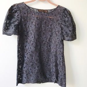 The Limited Lace Puff Sleeve Top