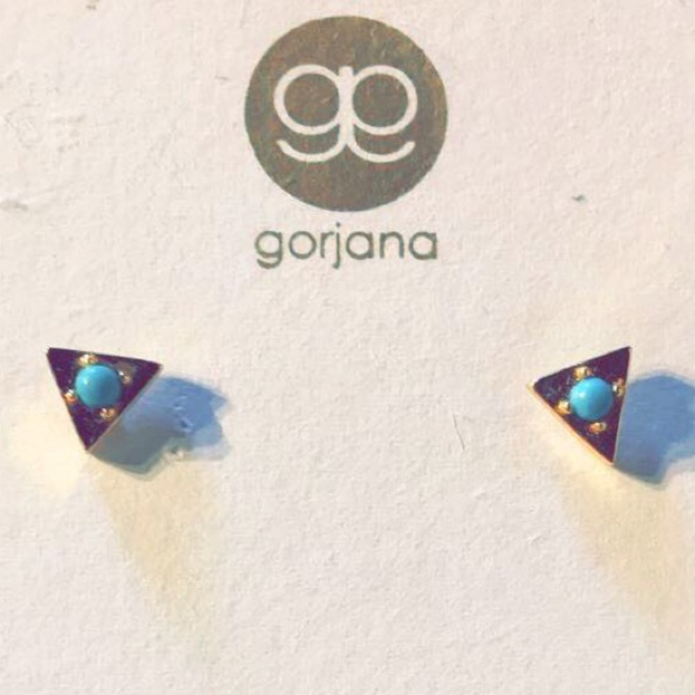 GORJANA Gold & Turquoise Studs😍