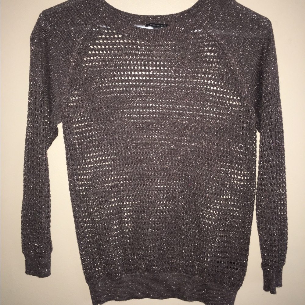 half sleeve see through woven top