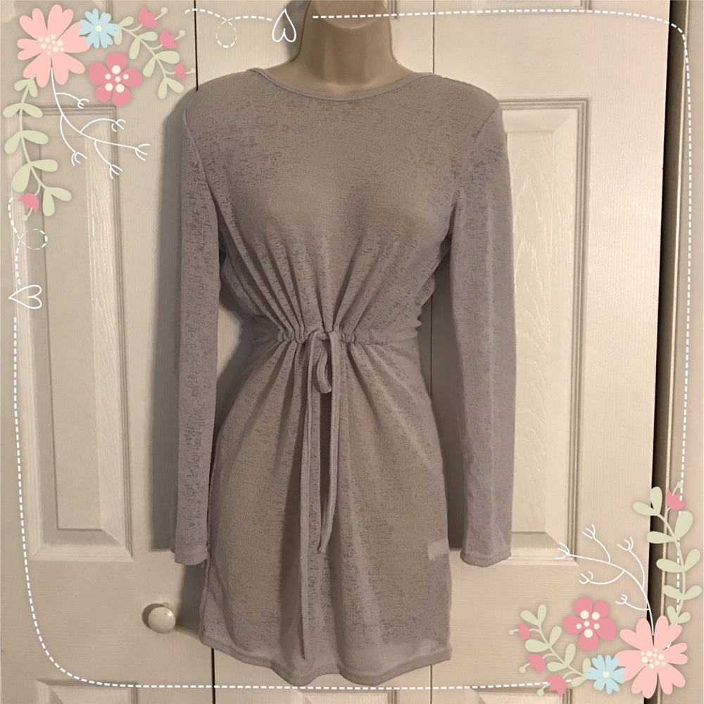 ✨ONE LEFT✨Sexy Grey Sheer Beach Dress✨ - Picture 6 of 7
