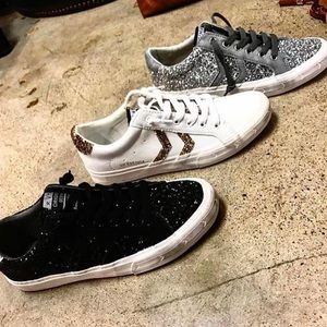 Gold Glitter Sneakers ✨