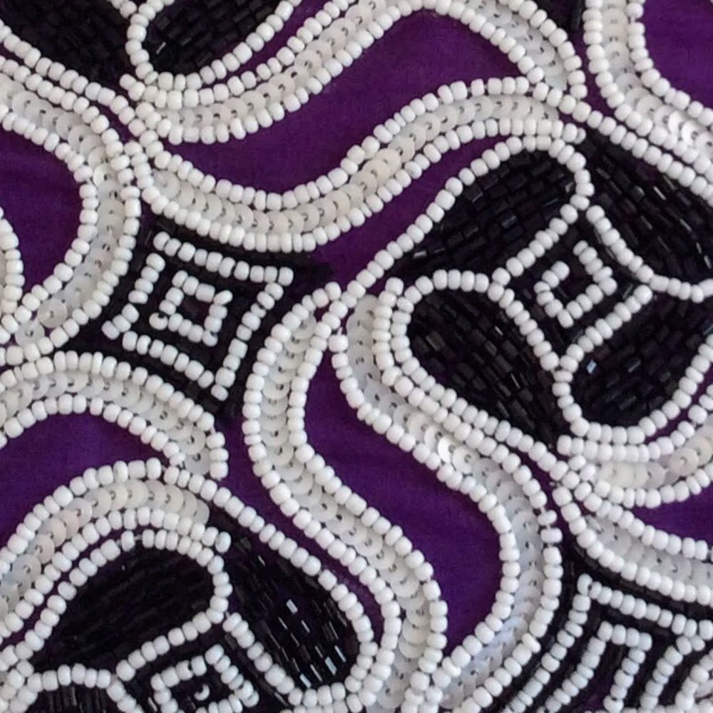 🌸K.C. MALHAN Beaded sequin clutch - Picture 5 of 6