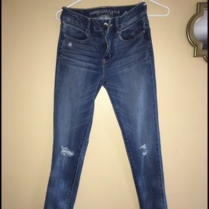 American eagle blue super stretch