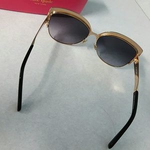 Kate Spade black and gold sunglasses