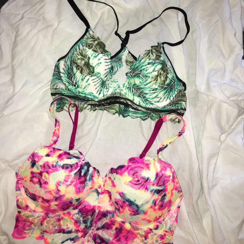 Victoria's Secret Pink bralette bundle xs & small