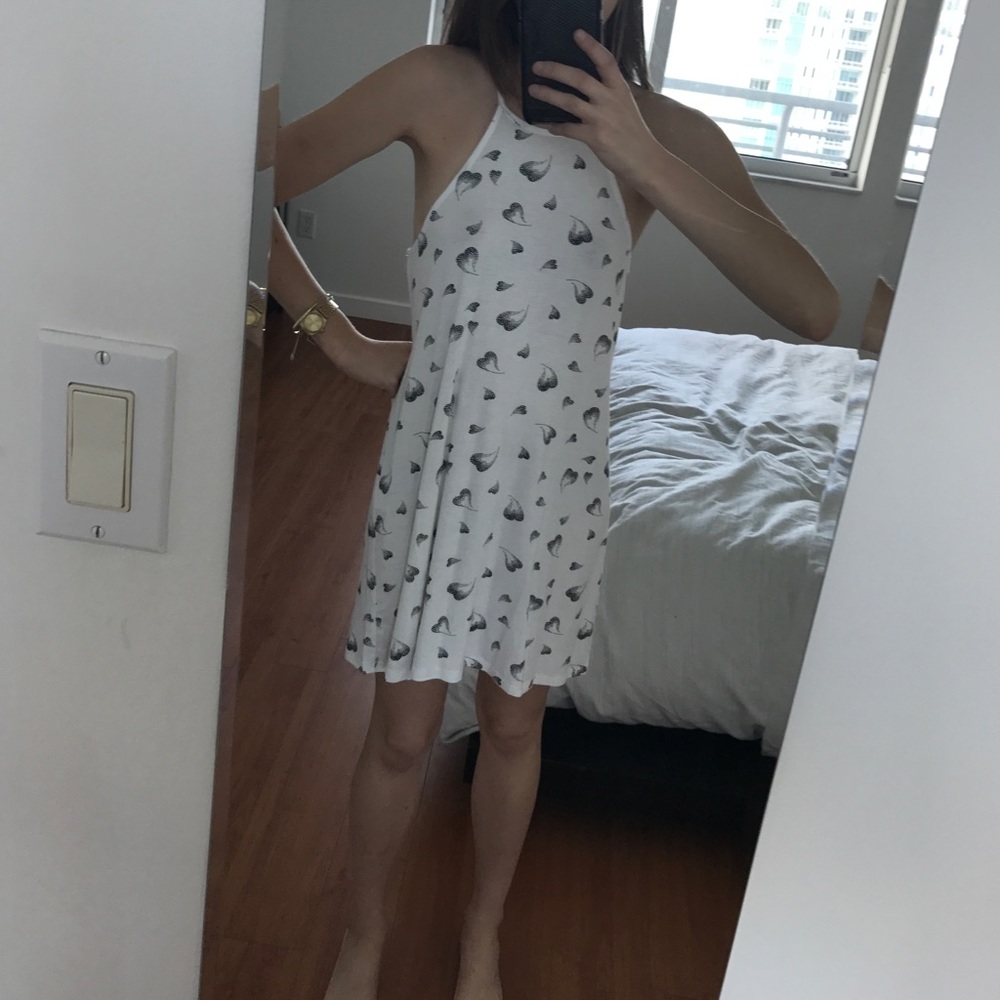 Clayton white heart dress
