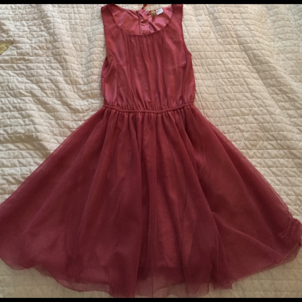 Pink frilly dress