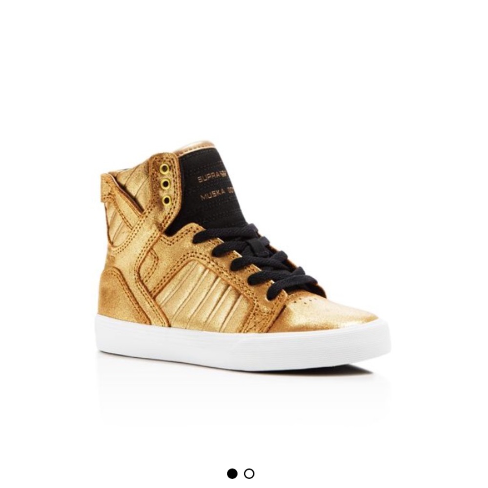 Supra gold high top sneakers