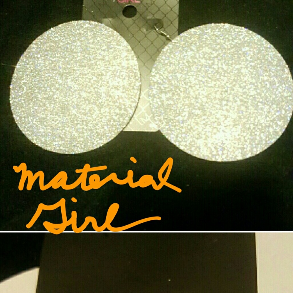 Macy's Material Girl Glitter Disc Earrings