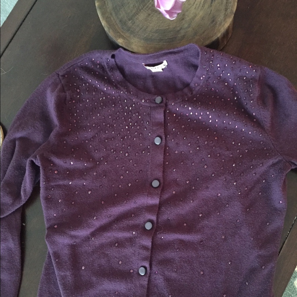 Plum, jeweled Merona cardigan