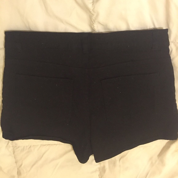 Vegan Leather Paneled Denim Shorts By H&M - Picture 3 of 3