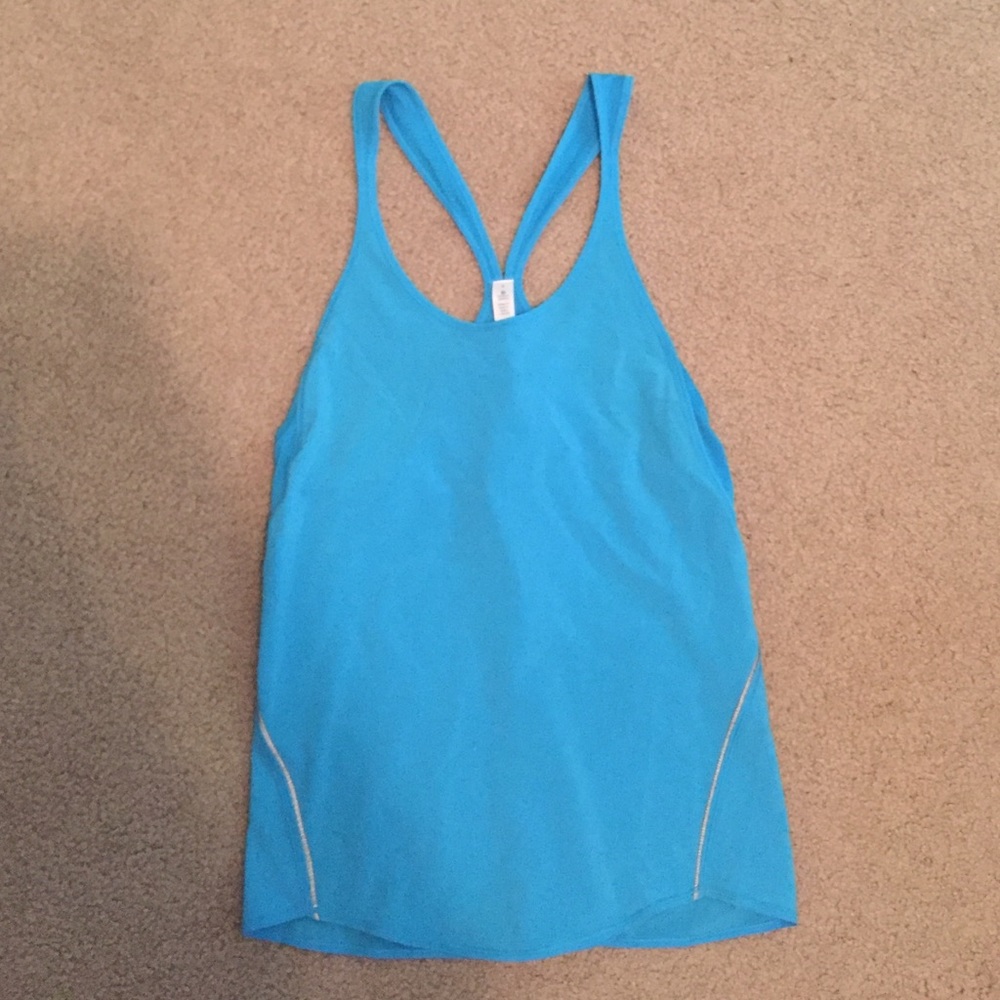Blue Lululemon tank top size 4