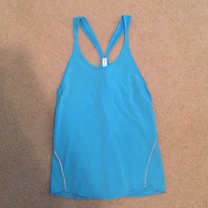 Blue Lululemon tank top size 4