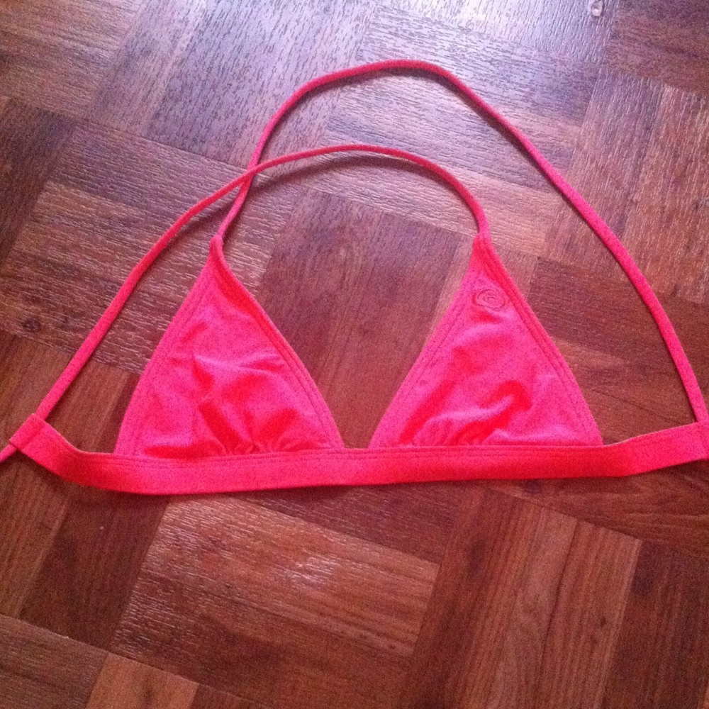 Neon coral Rip Curl bikini