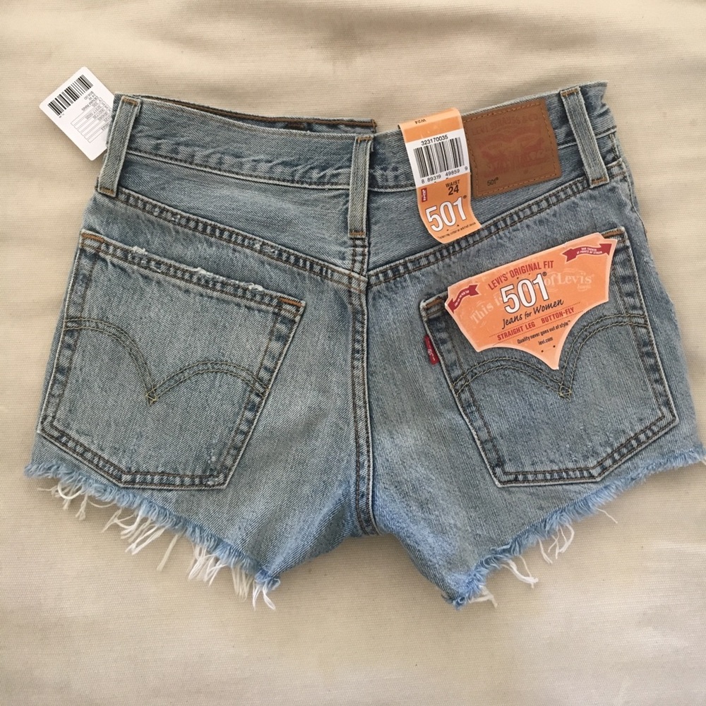 Levi's Original Fit 501 Cropped Jean Shorts