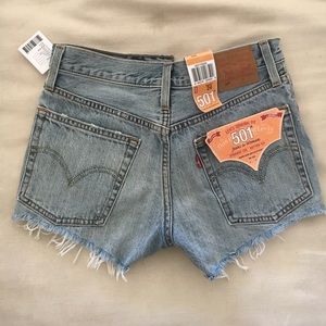 Levi's Original Fit 501 Cropped Jean Shorts