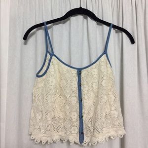 Lace crop top