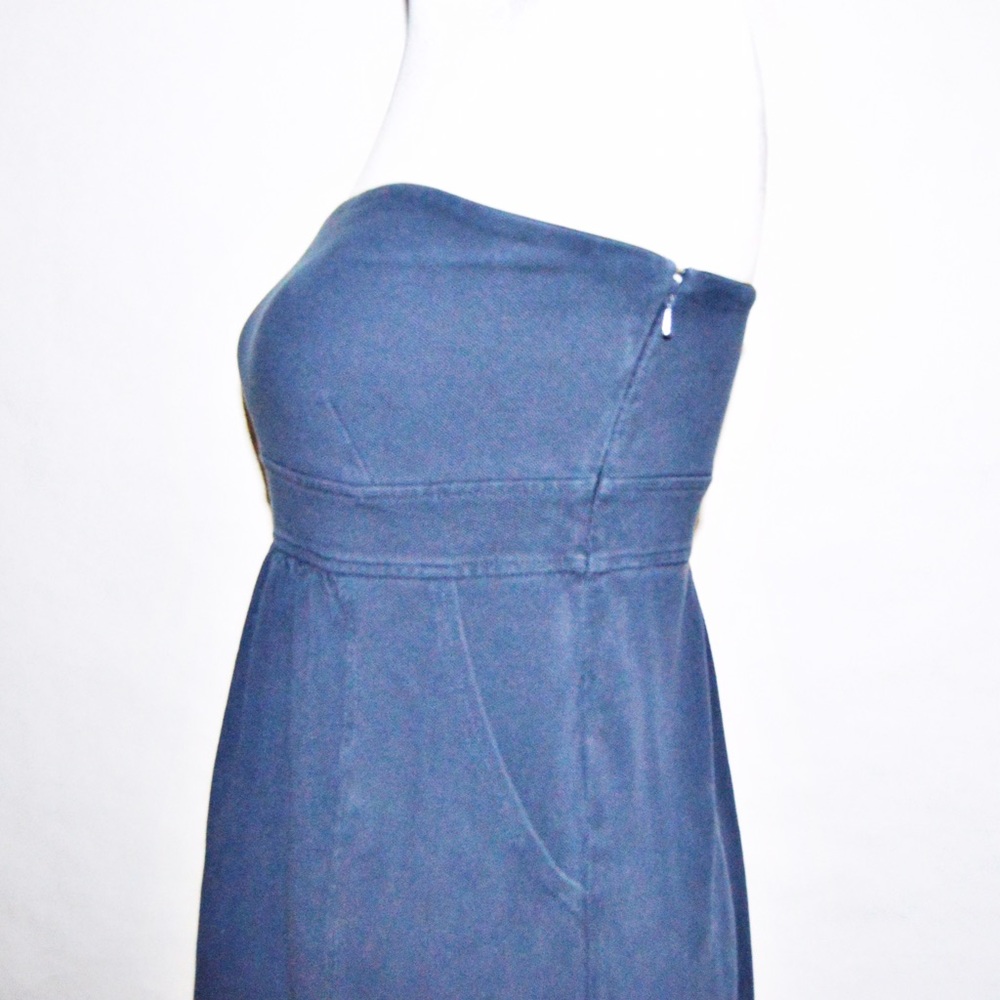 Navy J. Crew Strapless Dress - Picture 6 of 7