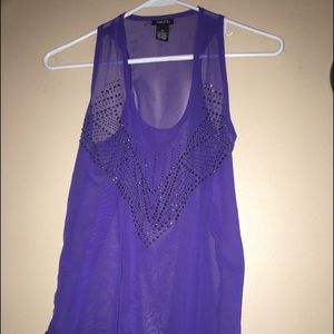 long tank top with cute gems