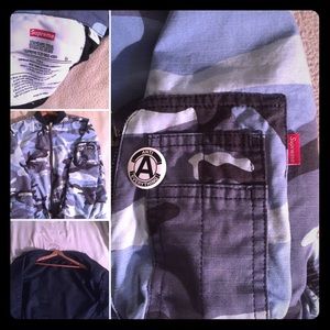 Blue Camo SUPREME bomber jacket