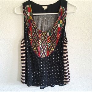 Anthropologie Tiny small embroidered blouse