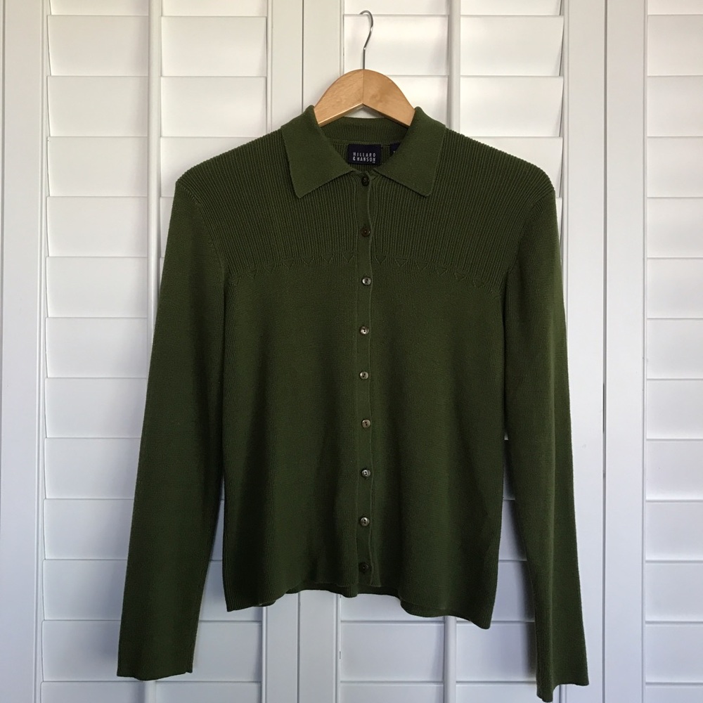 Hillard & Hanson Collared Sweater
