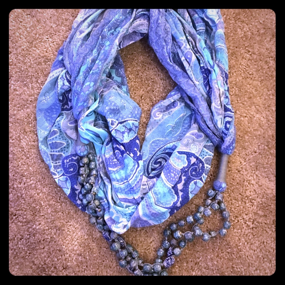NWOT Anthropologie Infinity Bead Scarf