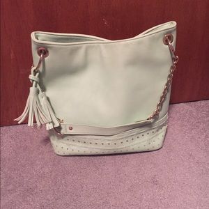 Mint green shoulder bag